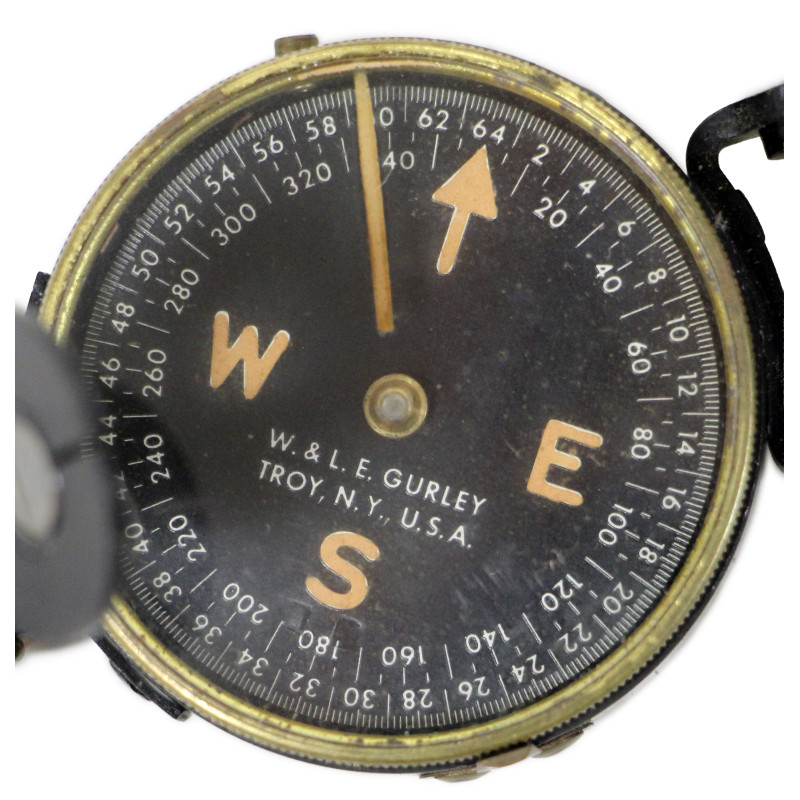 Compass, Marching, W. & L.E. GURLEY, with Canvas Pouch, Impregnated