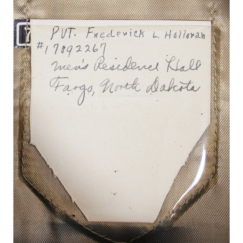 Cap, Enlisted Men, US Army, Size 7, Pvt. Frederick Holloran