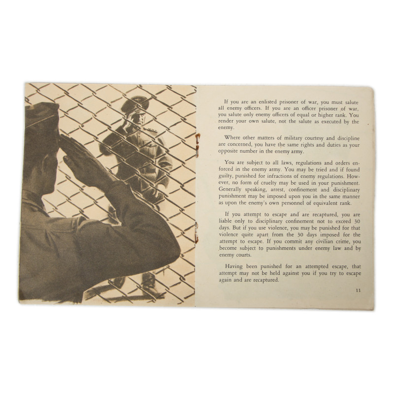 Pamphlet, If you should be captured, these are your rights, War Department, May 16, 1944, Carentan