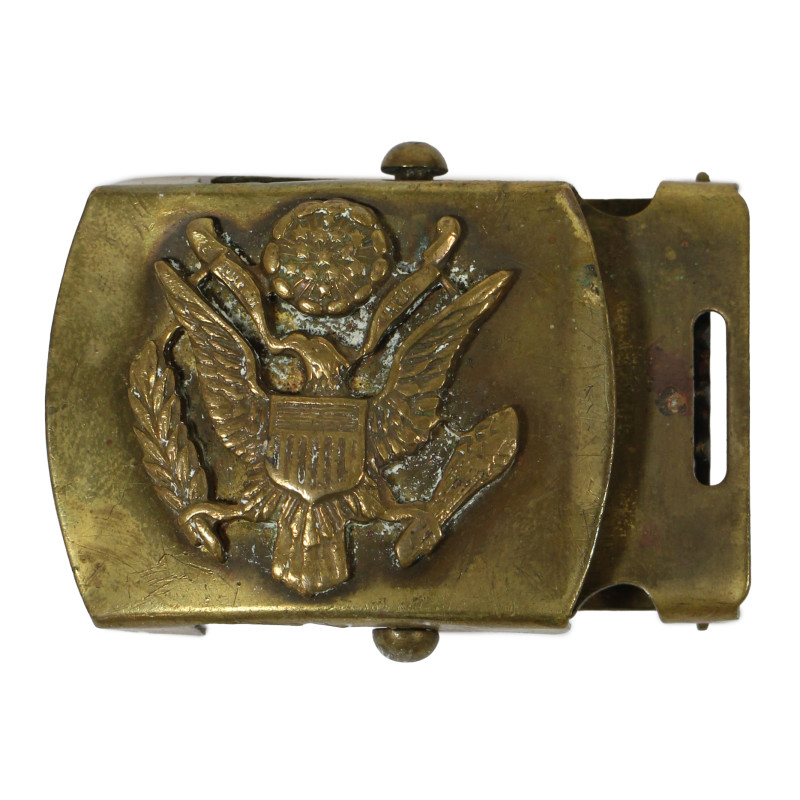 Boucle de ceinture de pantalon, US Army, Solid Brass