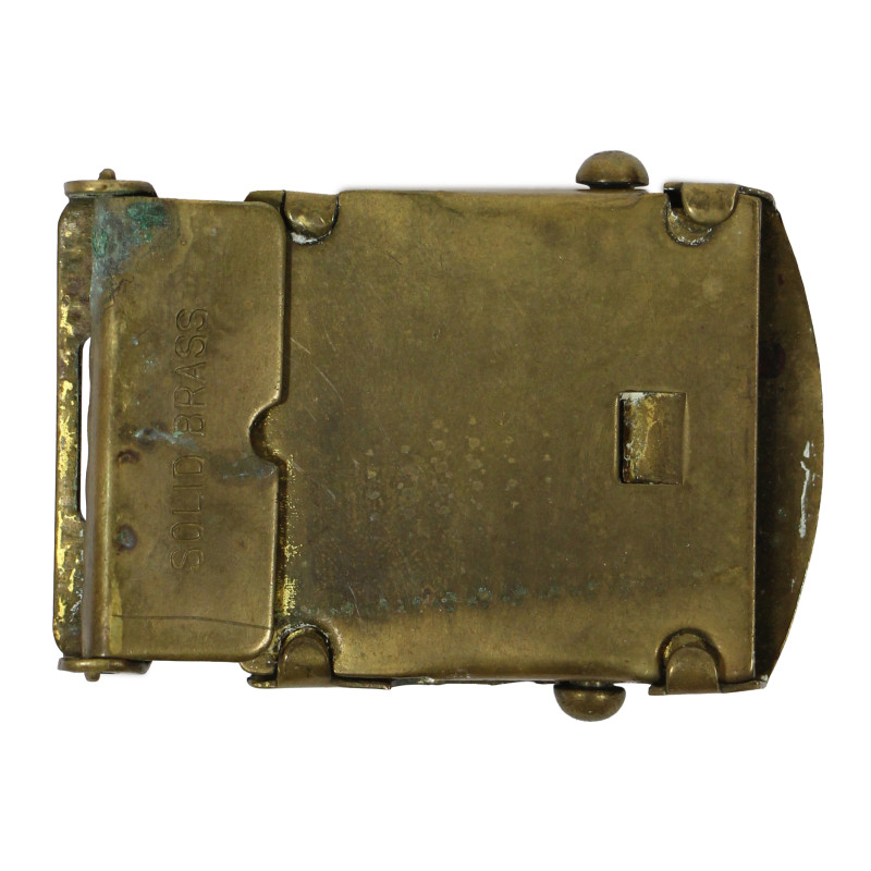 Boucle de ceinture de pantalon, US Army, Solid Brass