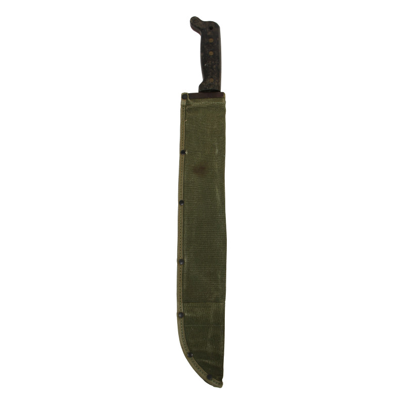 Machette M-1942, Legitimus, COLLINS & CO., avec fourreau en toile, S. FROEHLICH CO., INC. 1943
