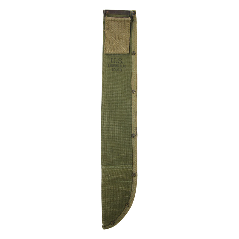 Machette M-1942, Legitimus, COLLINS & CO., avec fourreau en toile, S. FROEHLICH CO., INC. 1943