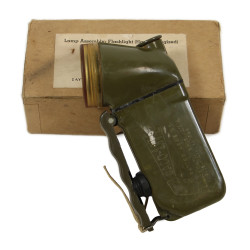 Flashlight, Hand-Energized, Survival, Type A9, DACO-LITE, USAAF, 1944, in Box