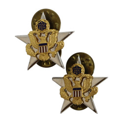 Paire d'insignes de col, officier, General Staff Corps, à pin's