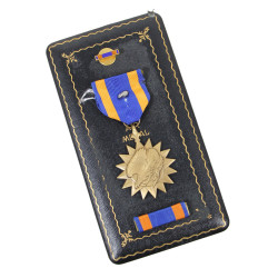 Coffret médaille, Air Medal, Silver Oak Leaf Cluster, complet