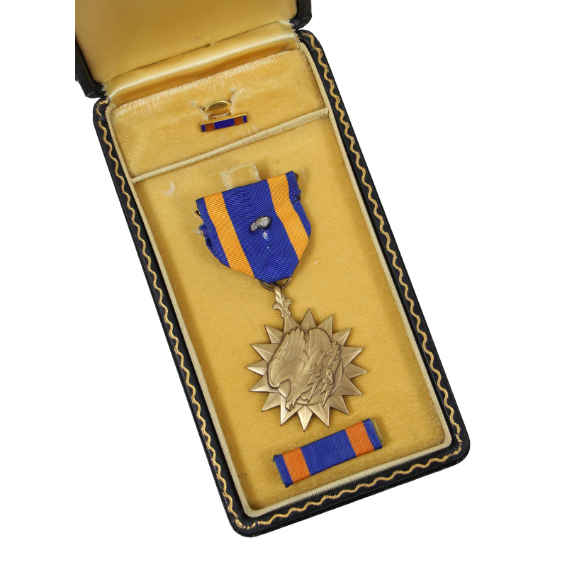 Coffret médaille, Air Medal, Silver Oak Leaf Cluster, complet