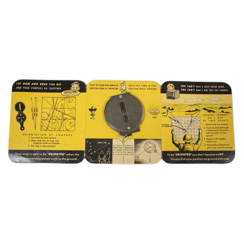 Guide d'utilisation de boussole, US Army