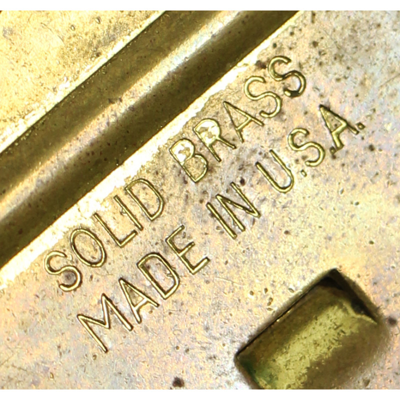 Buckle, Belt, Trousers, US Army, Corps of Engineers, Solid Brass