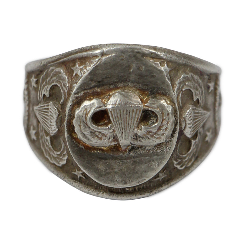 Ring, Sterling Silver, Paratroopers, US Army, KINNEY