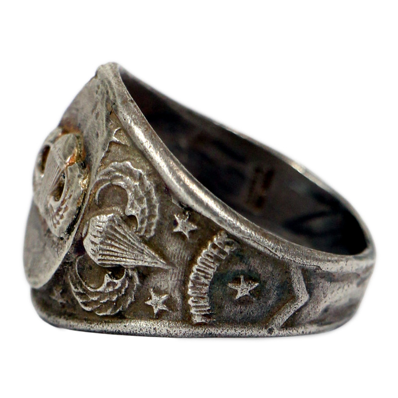 Ring, Sterling Silver, Paratroopers, US Army, KINNEY