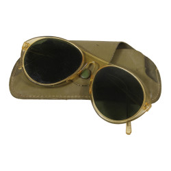 Lunettes de soleil, US Army, Zyl, avec étui C.P.C. U.S. 1944