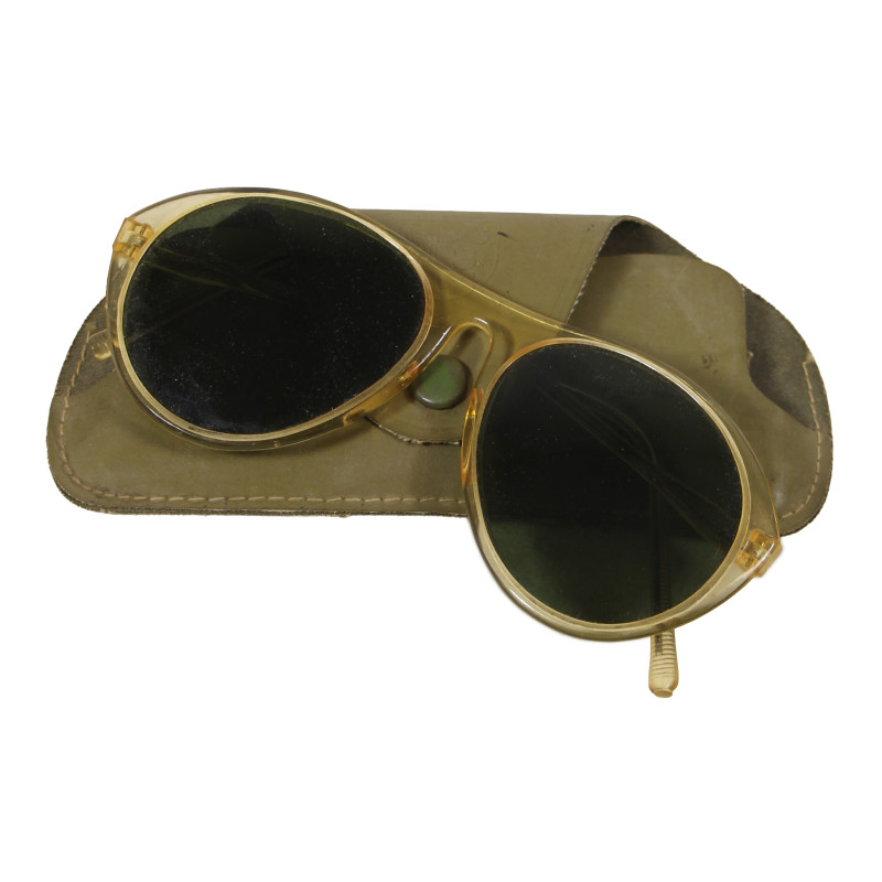 Sunglasses, US Army, Zyl, with Case, C.P.C. U.S. 1944