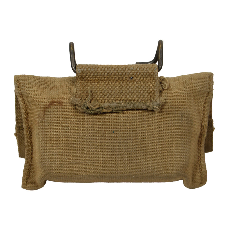 Pochette à pansement M-1910, J.Q.M.D. 1942, avec pansement Carlisle