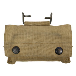 Pochette à pansement M-1910, J.Q.M.D. 1942, avec pansement Carlisle