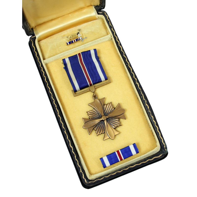 Coffret médaille, Distinguished Flying Cross, complet