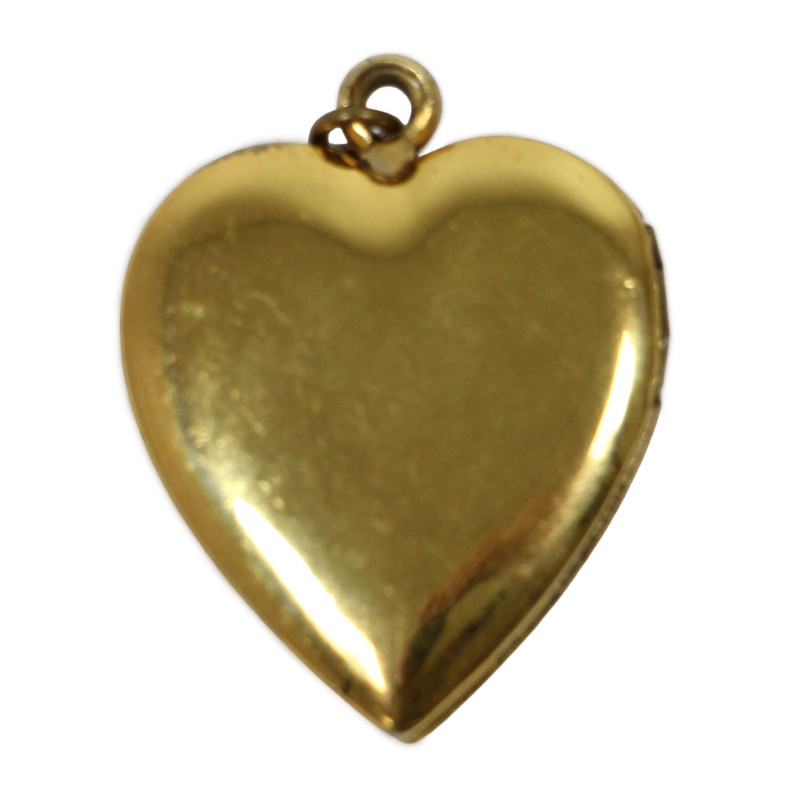 Médaillon, Sweetheart, parachutiste, Sterling, plaqué or