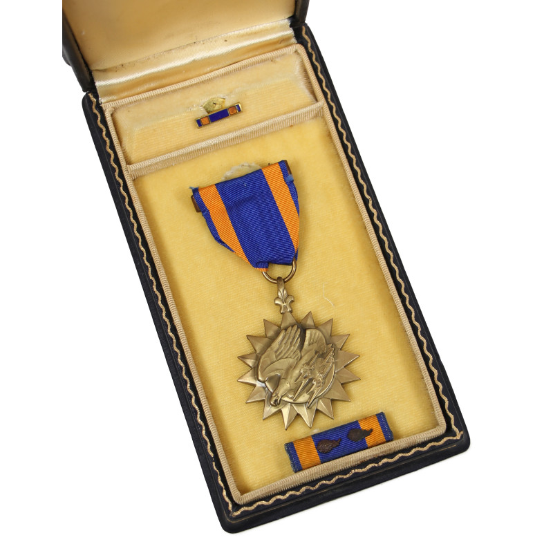 Coffret médaille, Air Medal, Bronze Oak Leaf Clusters, complet