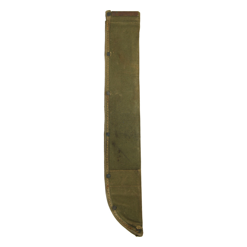 Machete, M-1942, DISSTON 1943, with Canvas Scabbard,  WILLIAMSVILLE BUFF MFG. CO. 1944, Normandy