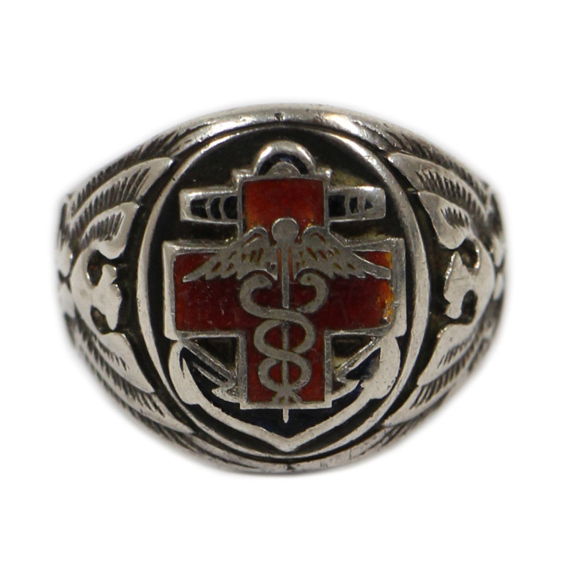 Bague en argent sterling, UNCAS, US Navy Medical Department, Corpsman