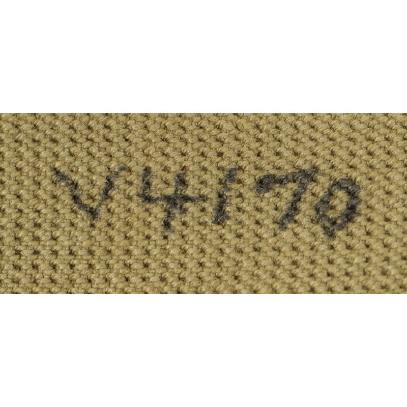 Ceinture de pantalon troupe, US Army, taille 40, matricule partiel