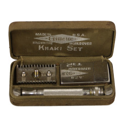 Razor, Safety, Gillette, Khaki Set, Complete