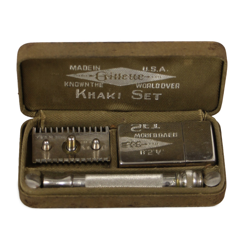 Rasoir, Gillette, Khaki Set, complet