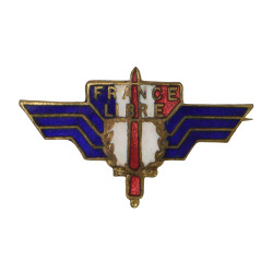 Insigne émaillé, France Libre, "moustique"
