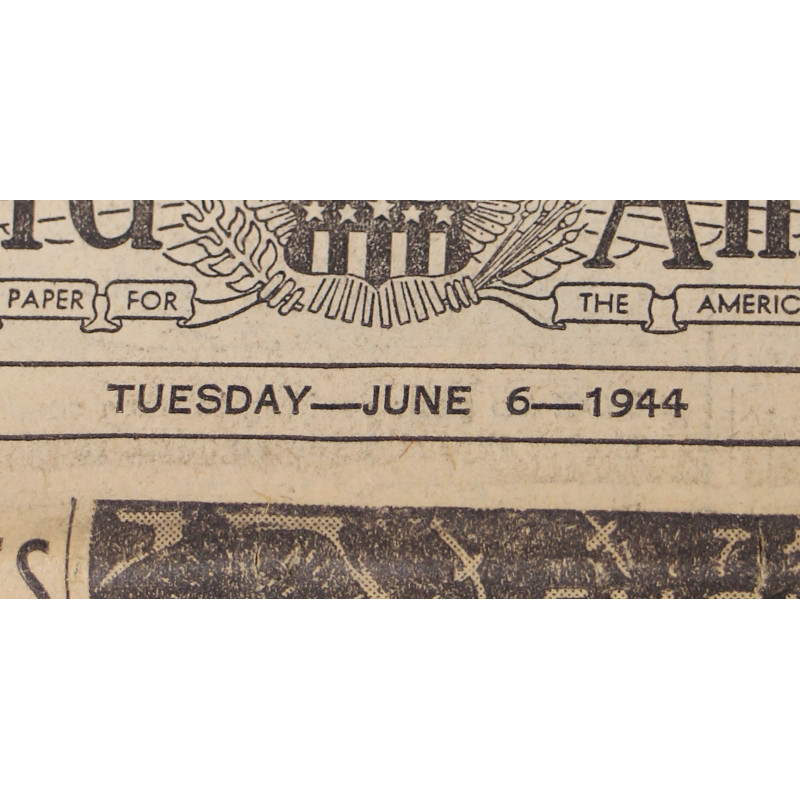 Newspaper, Chicago Herald American, June 6, 1944, 'The Invasion is On!'