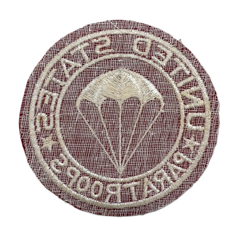 Insigne de poitrine, UNITED STATES PARATROOPS, rouge