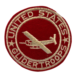 Patch, Pocket, UNITED STATES GLIDER TROOPS, Red