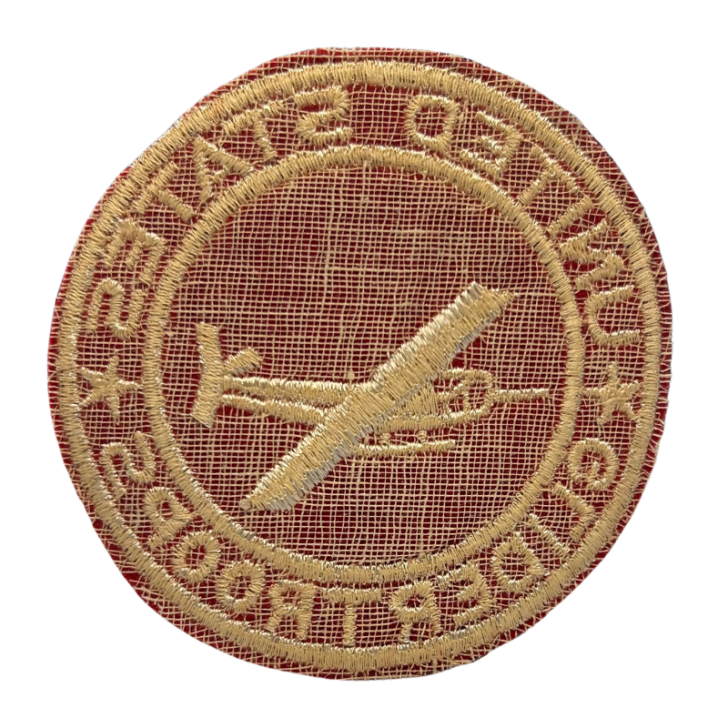 Insigne de poitrine, UNITED STATES GLIDER TROOPS, rouge
