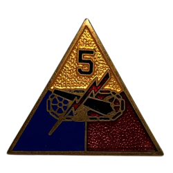 Crest, 5th Armored Division, à épingle, Normandie, Ardennes