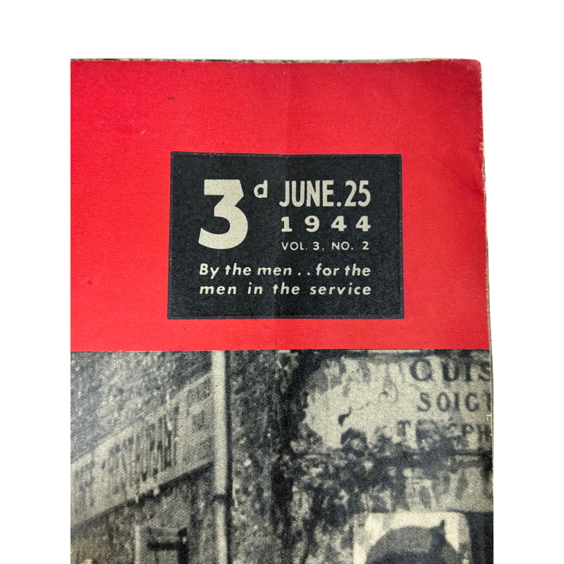 Magazine YANK, British Edition, 25 juin 1944, "Stories and Pictures of the Fighting in France"