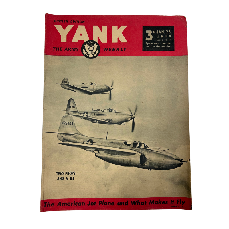 Magazine, YANK, British Edition, January 28, 1945, 'Two Props and a Jet'