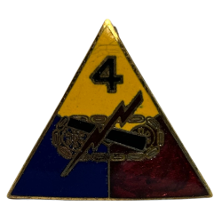 Crest, DUI, 4th Armored Division, PB, Vanguard N.Y.