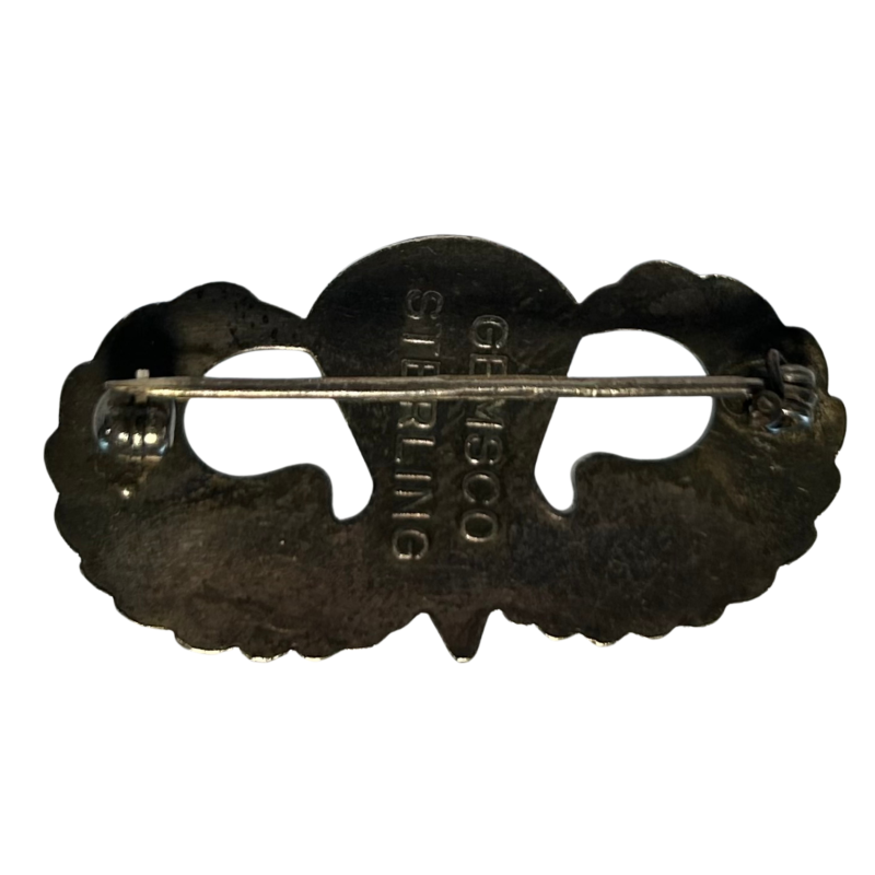 Brevet de parachutiste, US Army, GEMSCO Sterling, à épingle