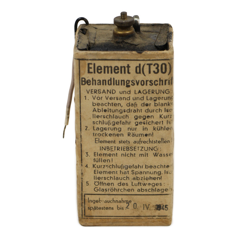 Battery, Telephone, Field, German, Feldfernsprecher 33, PERTRIX, 1944