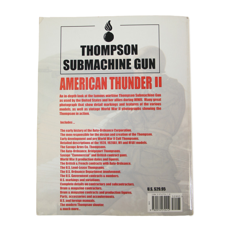 Book, American Thunder II - The Military Thompson Submachine Guns