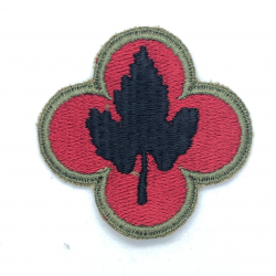 Insignia, 43rd Infantry Division, Green Border, Green Back, 1943