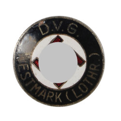 Badge, Enamel, Deutsche Volksgemeinschaft Westmark, W. REDO, Lorraine