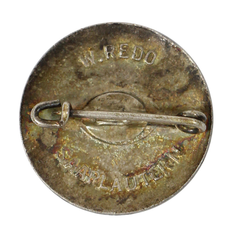 Insigne émaillé, Deutsche Volksgemeinschaft Westmark, W. REDO, Lorraine