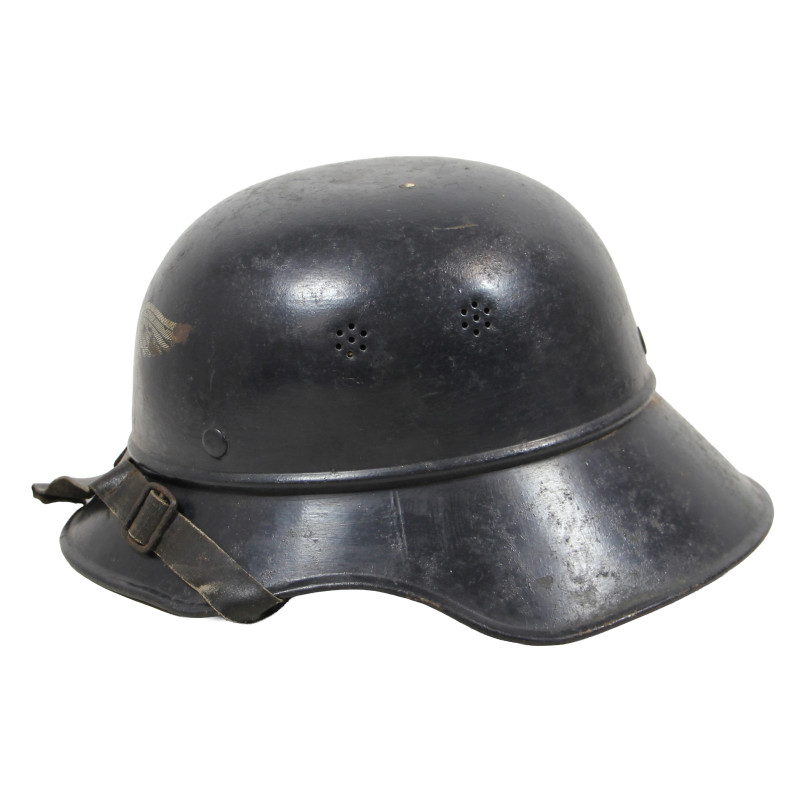 Casque M38, "gladiateur", Luftschutz, complet, nominatif