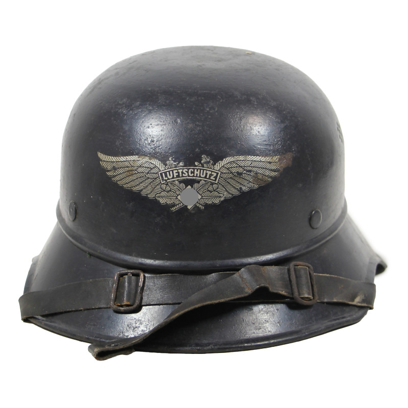 Helmet, M38, 'Gladiator', Luftschutz, Complete, Named