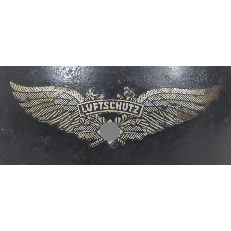 Helmet, M38, 'Gladiator', Luftschutz, Complete, Named