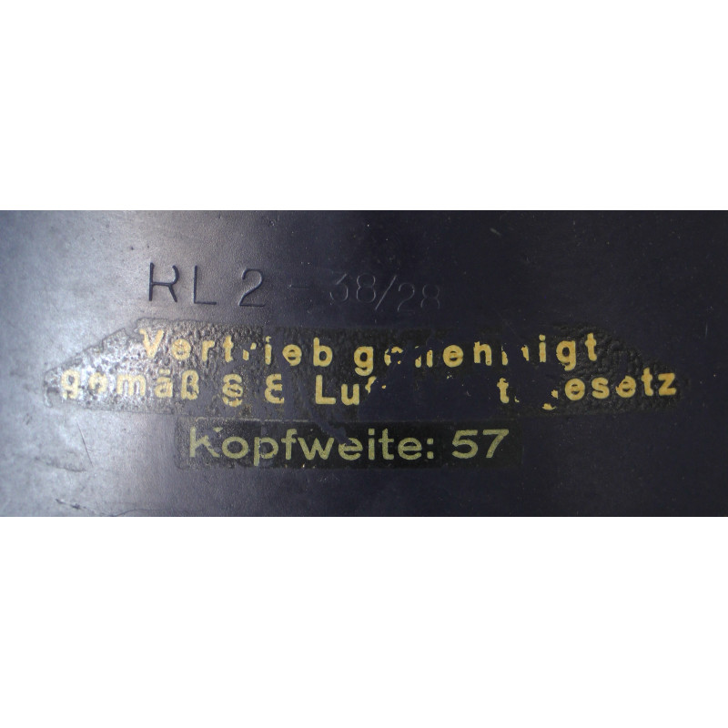 Casque M38, "gladiateur", Luftschutz, complet, nominatif