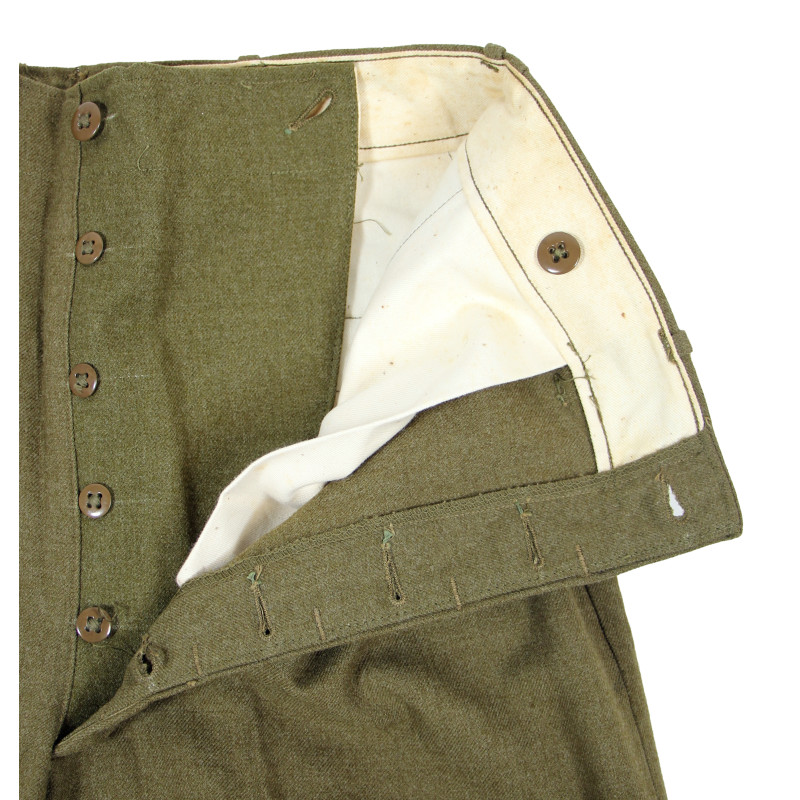 Trousers, Wool Serge, OD, Special, 33 x 33, 1943