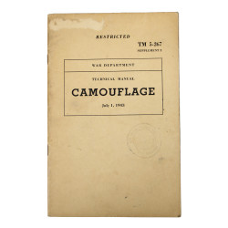 Manuel technique, TM 5-267, Camouflage, Supplement 2, 1943