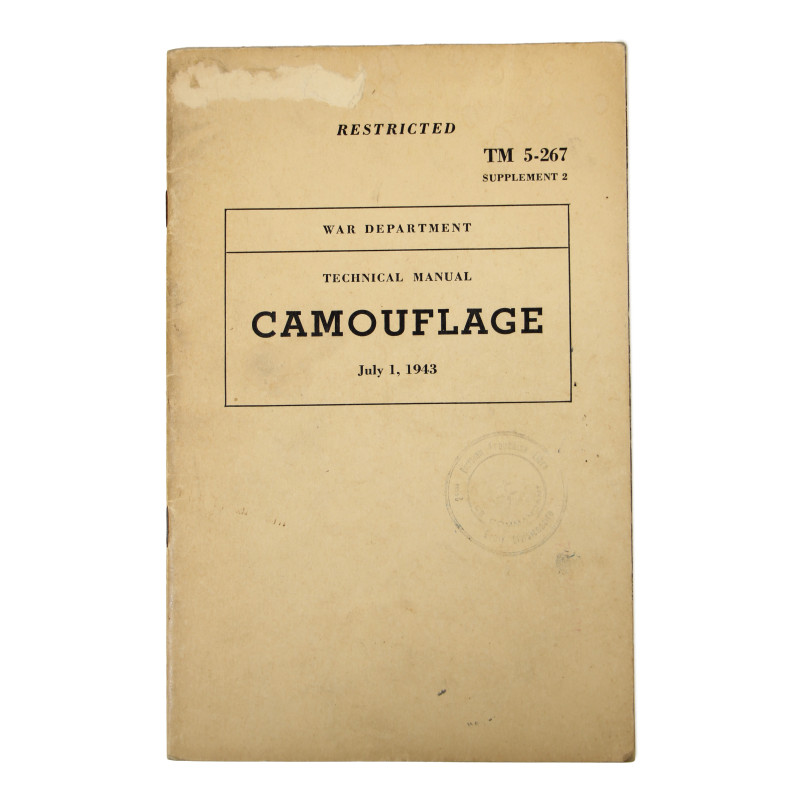 Manuel technique, TM 5-267, Camouflage, Supplement 2, 1943