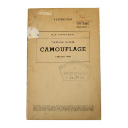 Manual, Technical, TM 5-267, Camouflage, Supplement 5, 1943